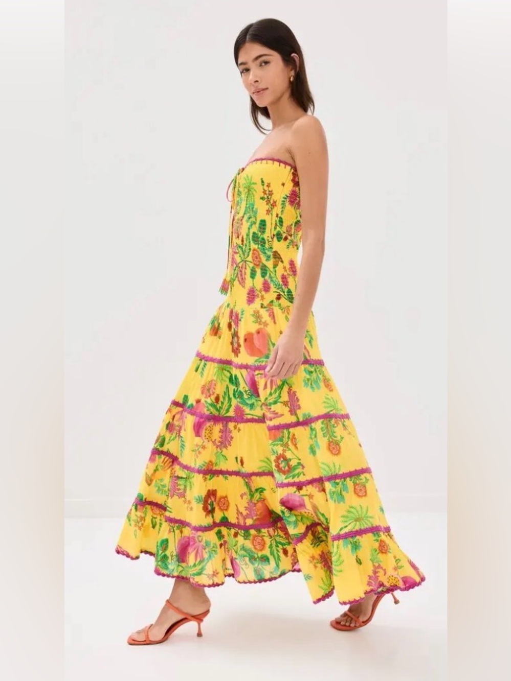 FARM Rio Smocked Maxi Dress - Picture 3 of 4